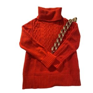 Gap Ruby Red Turtleneck Sweater - XS